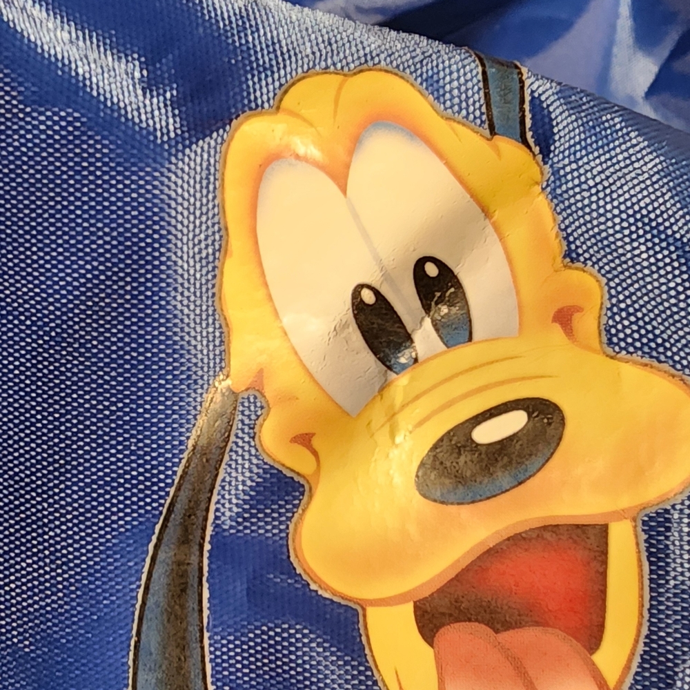 Disney Blue Drawstring Backpack Bag with Pluto Design, Great Used Condition - Picture 11 of 11
